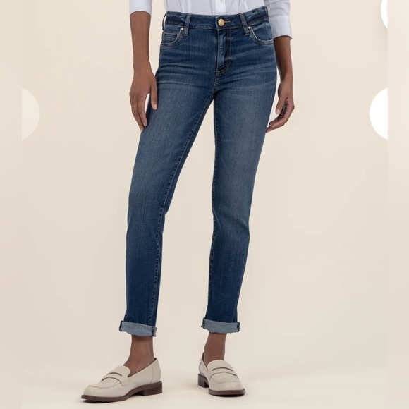 Kut from the Kloth Catherine Boyfriend Jeans Womens 8 Straight MidRise KP9065MA2 - Picture 1 of 11